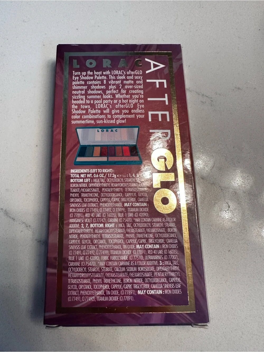LORAC afterglo eyeshadow